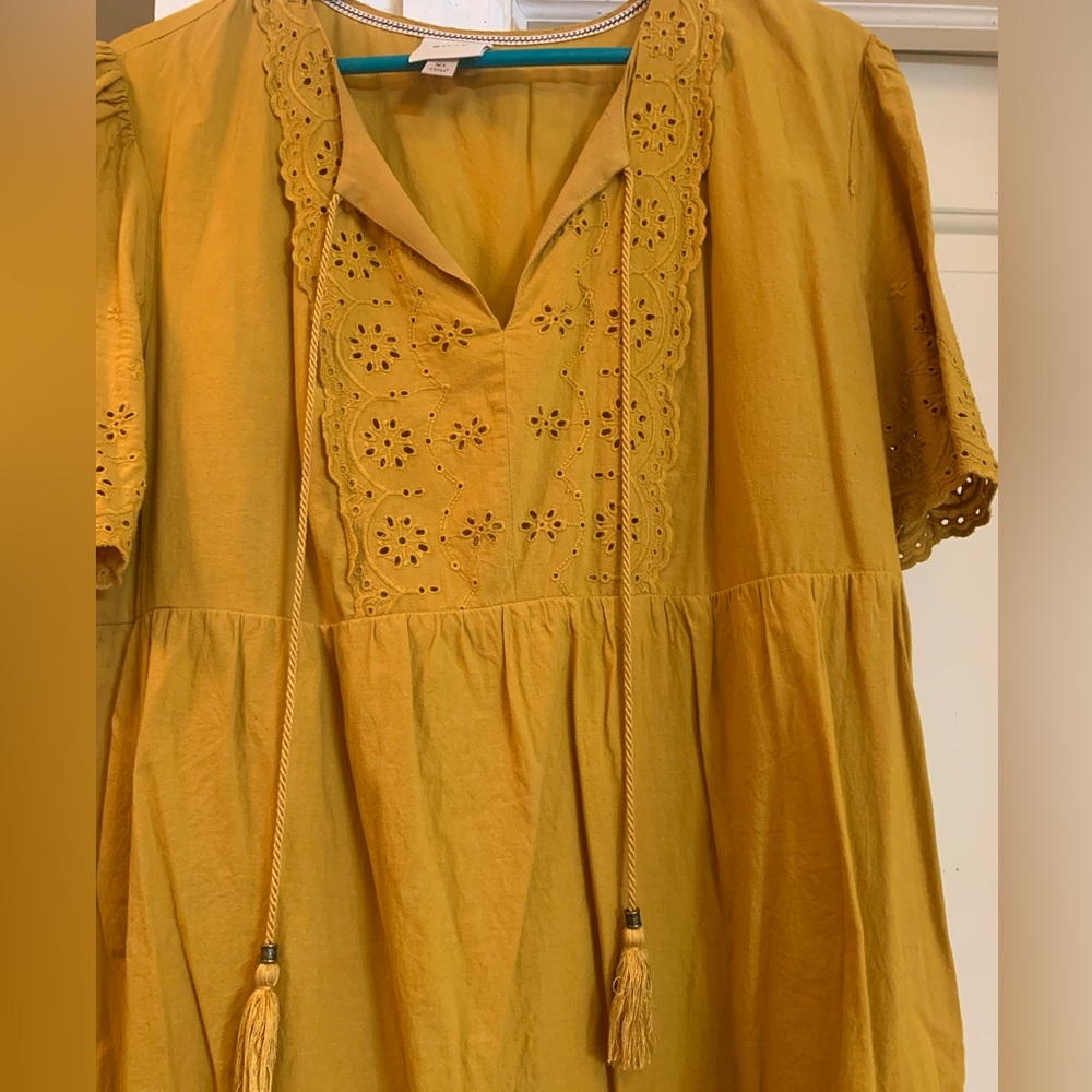 Knox Rose size XL Misses gold yellow dress